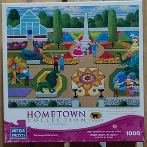 Mega Puzzles - Hometown Collection "Flower Festival"- 1000 Piece Puzzle
